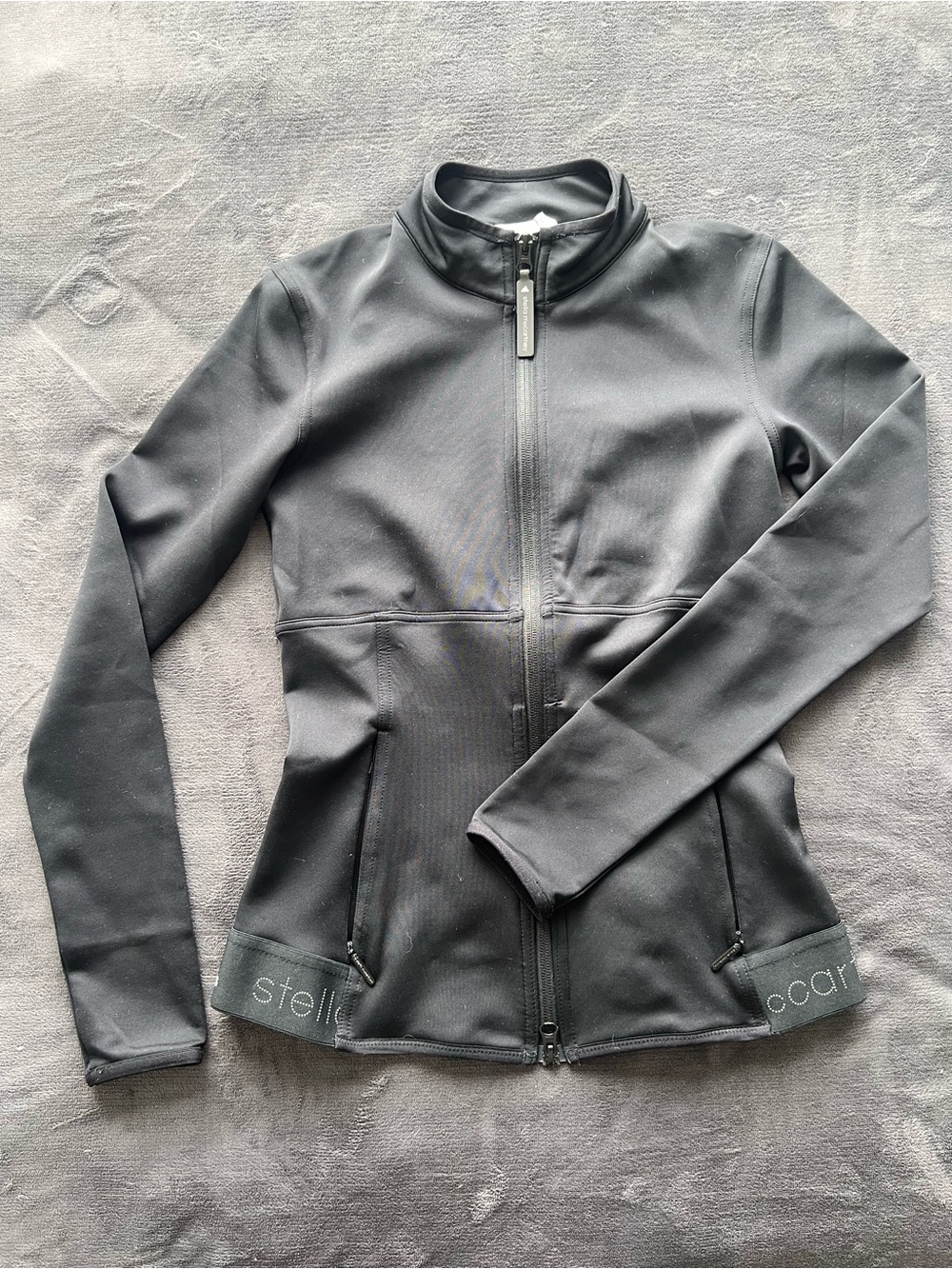 Stella McCartney x Adidas Black Women's Zip-Front Jacket